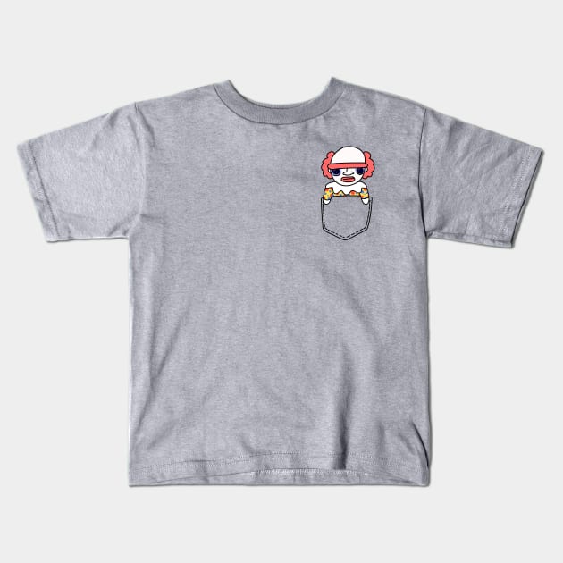 Pocket Clown Kids T-Shirt by KingOfCrazy